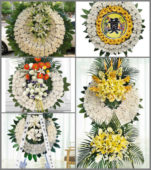 山东青岛莱西市院上镇福禄庄村花圈速递