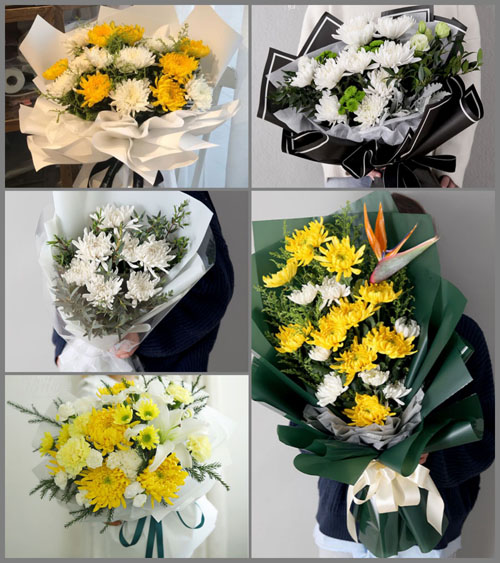 山东青岛莱西市院上镇福禄庄村白事花束代送